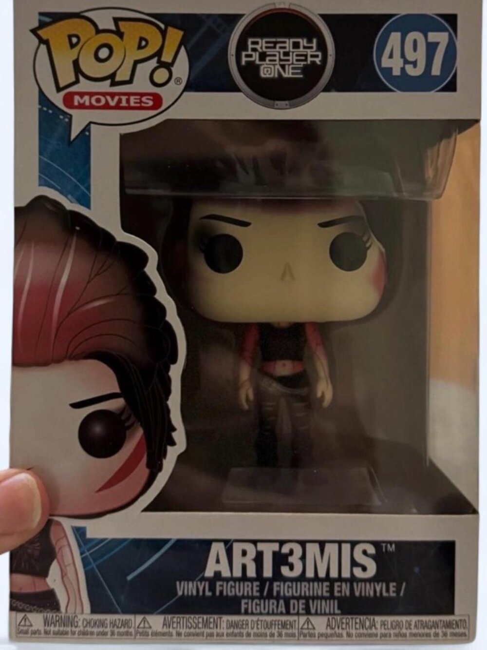 Funko Pop ART3MIS Figure with Red and Black Design